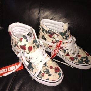 Vans Sk8-Hi Roses Shoe #New